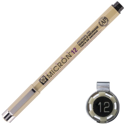 Cienkopis Pigma Micron Sakura 12 - 0,70 mm czarny