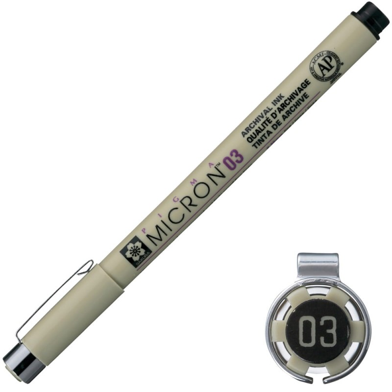 Cienkopis Pigma Micron Sakura  003 - 0,15 mm czarny