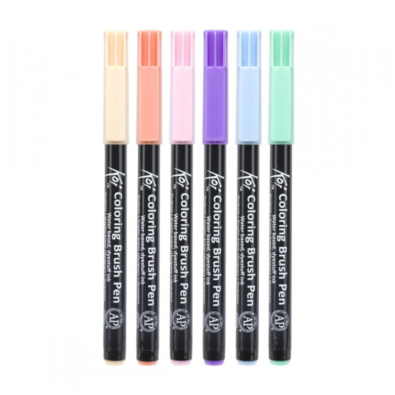 Zestaw pisaków Koi Coloring Brush Pens Sakura SWEETS 6 szt.jpg