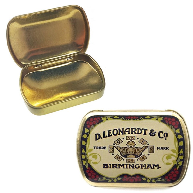 Metalowe pudełko puszka na stalówki N482