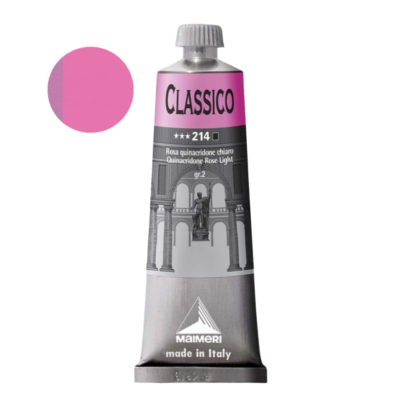 Farba olejna Maimeri Classico 60 ml - 214 Quinacridone Rose Light