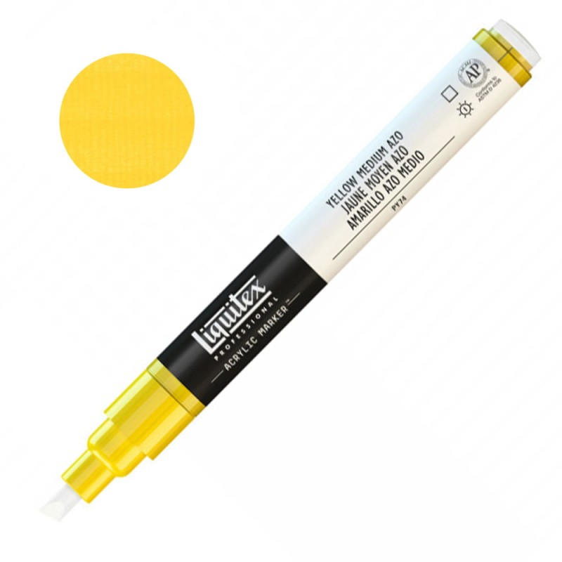 Liquitex Paint Marker 2 mm - 0412 Yellow medium azo