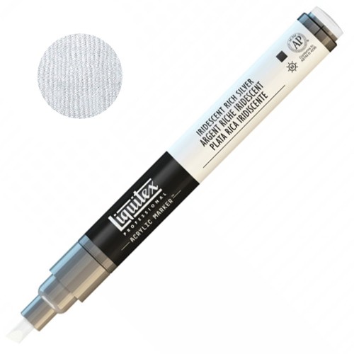Pisak akrylowy Liquitex Paint Marker 2 mm - 0239 Iridescent rich silver