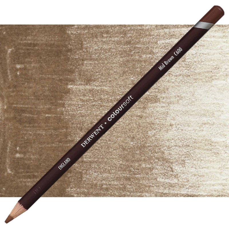 Kredka Derwent Coloursoft - C600 Mid brown