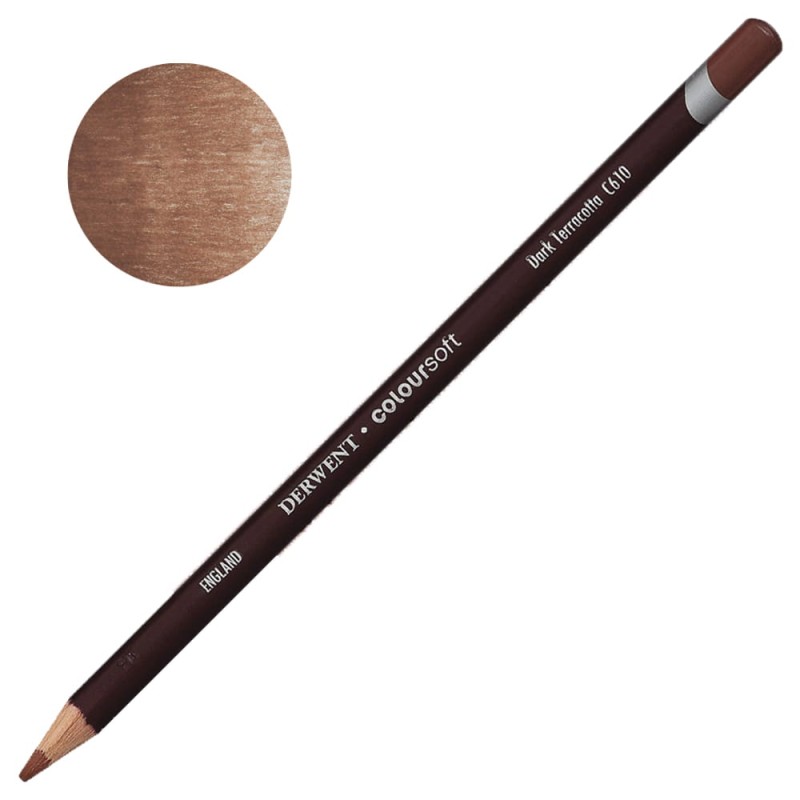 Kredka Derwent Coloursoft - C610 Dark terracotta