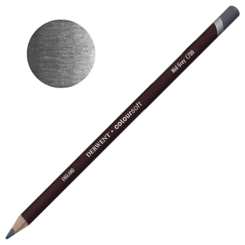Kredka Derwent Coloursoft - C700 Mid grey