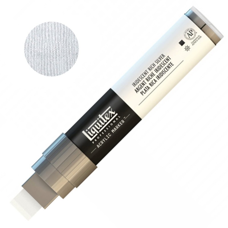 Liquitex Paint Marker 15 mm - 0239 Iridescent rich silver