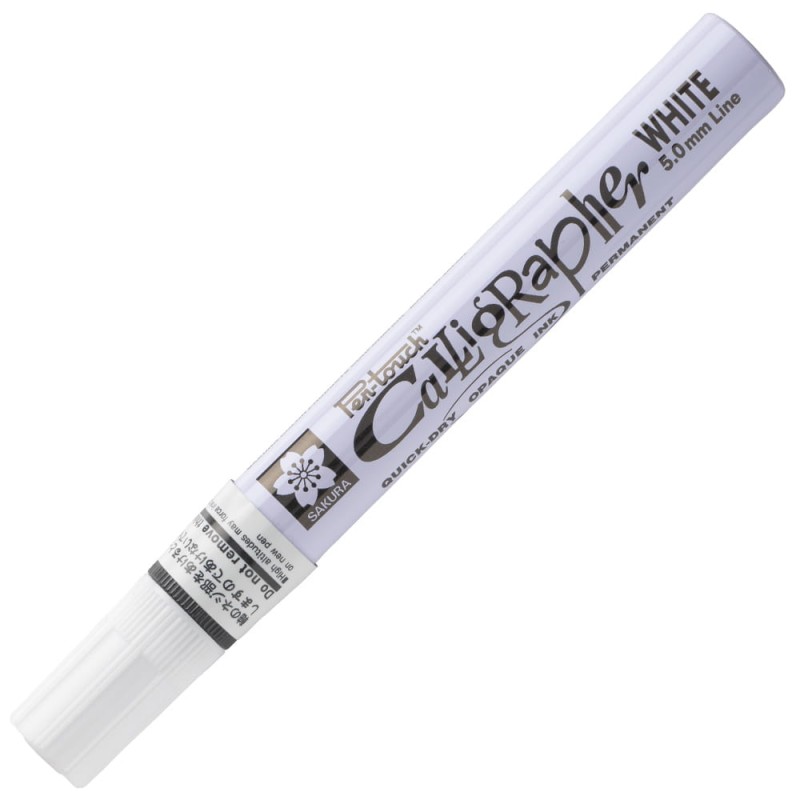 Marker olejny Calligrapher Pen Touch Sakura - 5 mm White