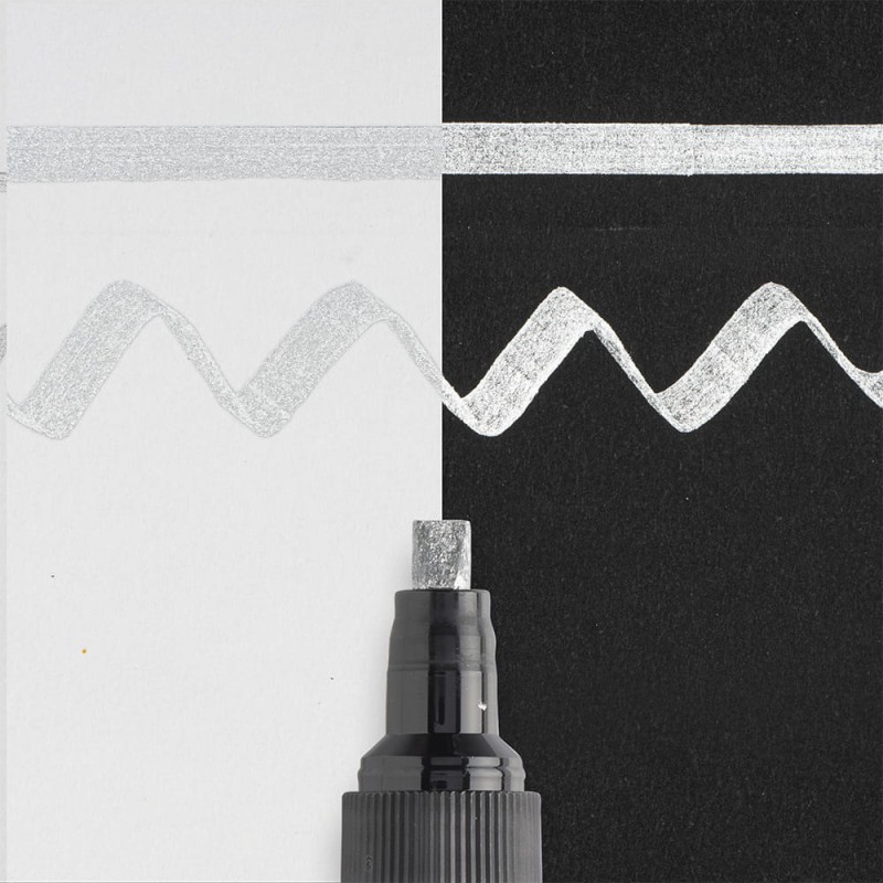 Marker olejny Calligrapher Pen Touch Sakura - 5 mm Silve