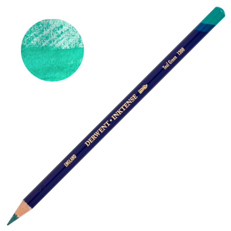 Kredka tuszowa Derwent Inktense - 1300 Teal green