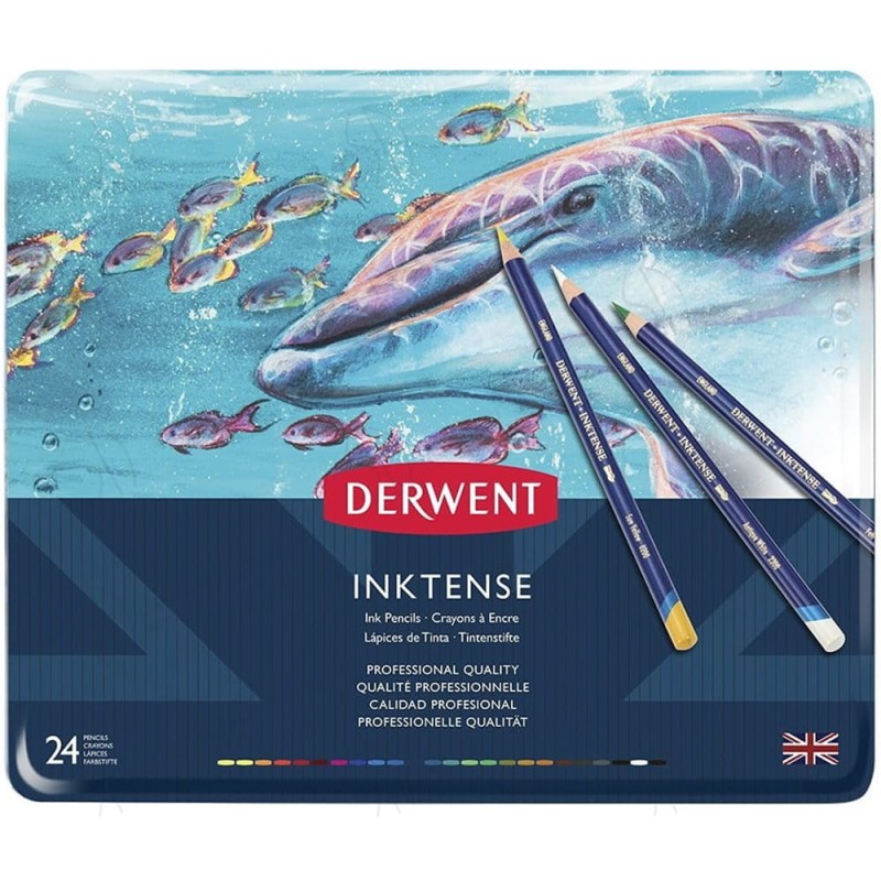 Zestaw kredek tuszowych Derwent Inktense - 24 szt.