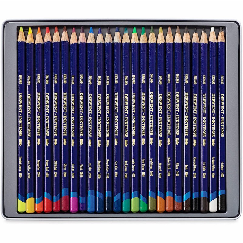 Zestaw kredek tuszowych Derwent Inktense - 24 szt.