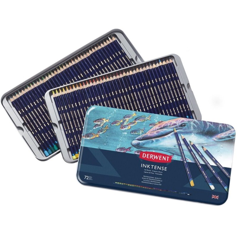 Zestaw kredek tuszowych Derwent Inktense - 72 szt.