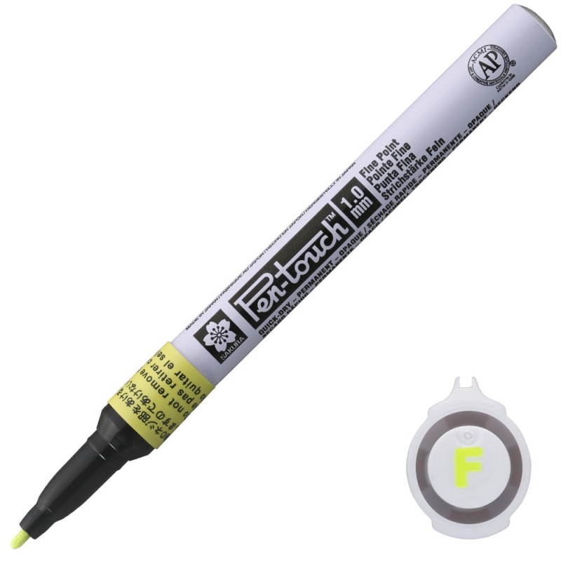 Marker olejny Pen-Touch Sakura - 1,00 mm Fluo Yellow