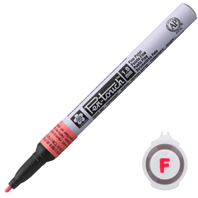Marker olejny Pen-Touch Sakura - 1,00 mm Fluo Red