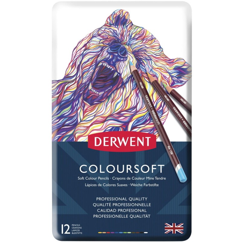 Zestaw kredek Derwen Coloursoft -12 szt.