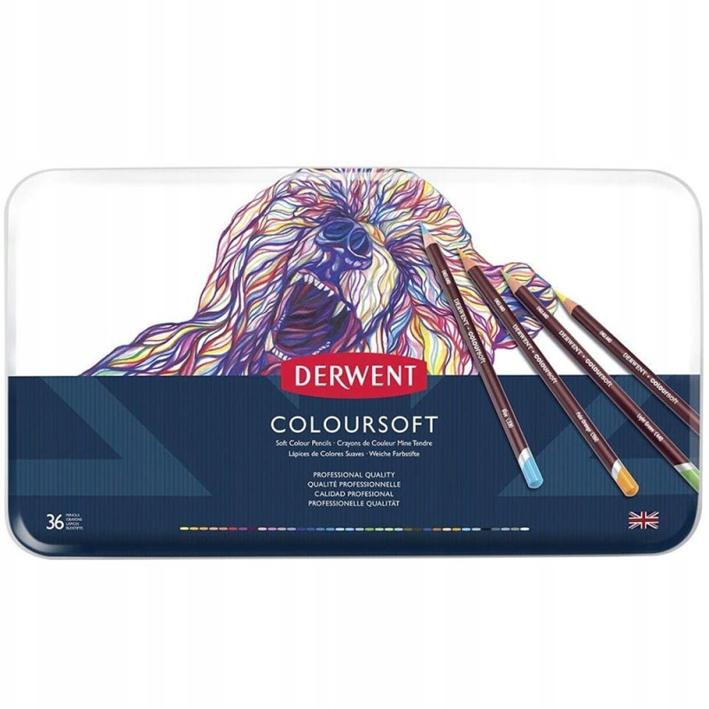 Zestaw kredek Derwent Coloursoft - 36 szt.