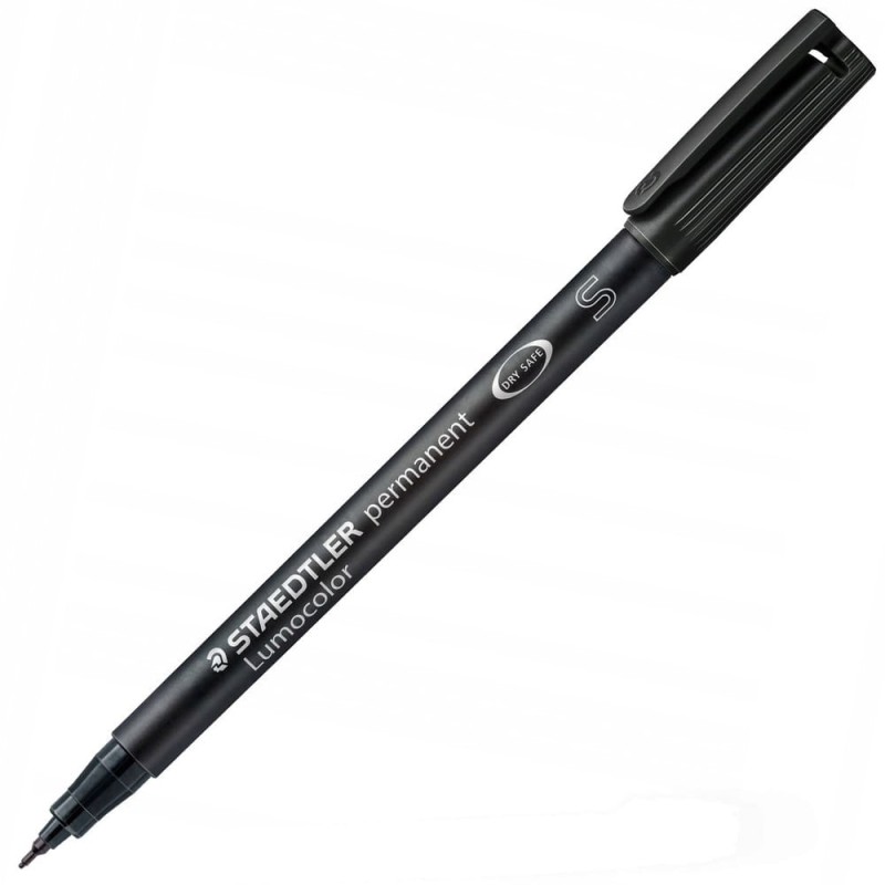 Foliopis permanentny Lumocolor Staedtler - S czarny