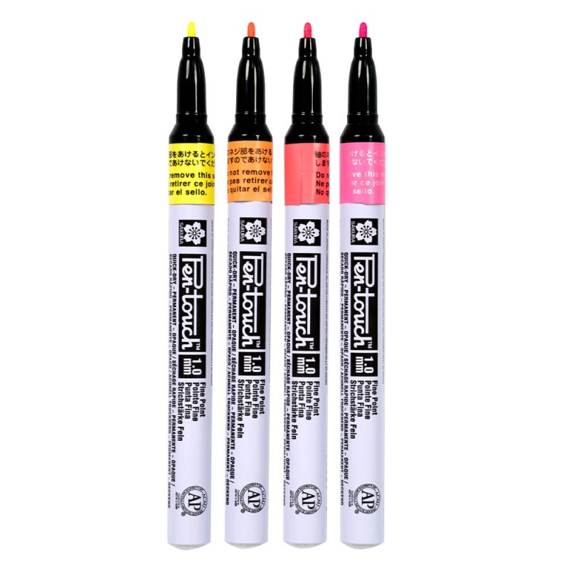 Zestaw markerów Pen-Touch Fluorescent Set 1 mm 4 szt.jpg