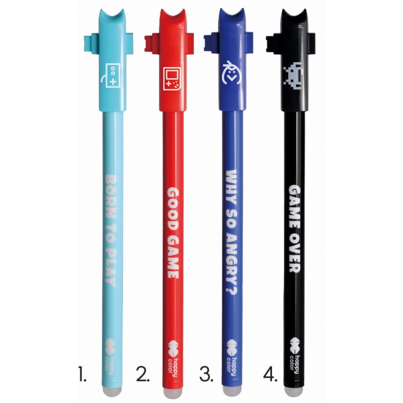 Długopis wymazywalny "Games" Happy Color 0,5 mm - niebieski