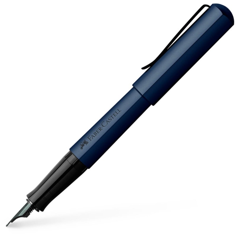 Pióro wieczne HEXO Faber-Castell - F niebieskie