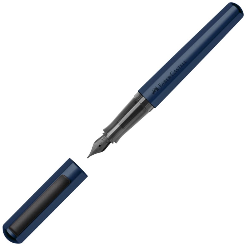 Pióro wieczne HEXO Faber-Castell - F niebieskie
