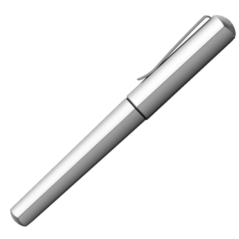 Pióro wieczne HEXO Faber-Castell - F srebrne
