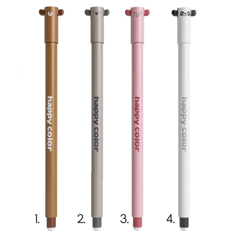 Długopis wymazywalny "Uszaki" Happy Color  0.5 mm - niebieski