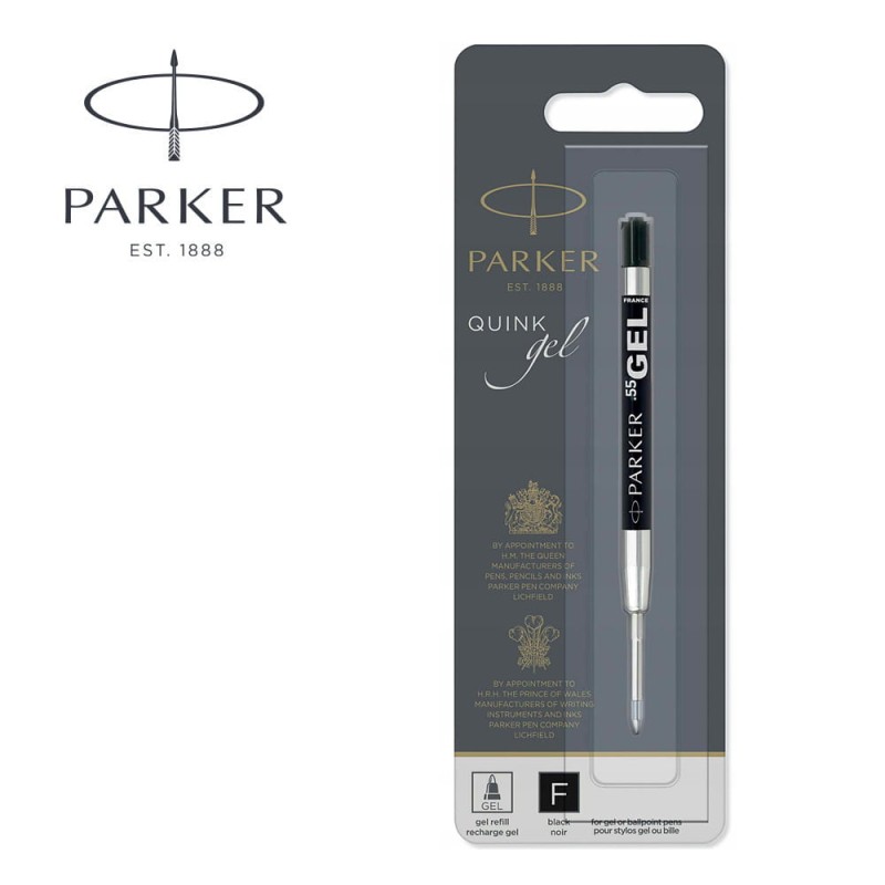 Wkład do długopisu żelowy Parker Quink Gel czarny F 02