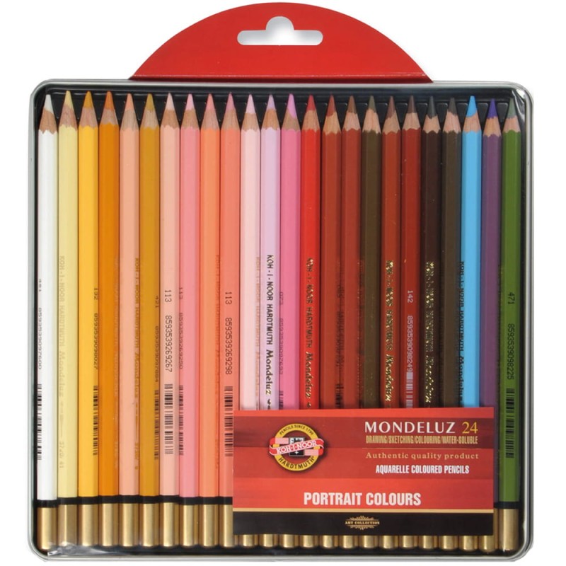 Zestaw kredek akwarelowych Koh-I-Noor Mondeluz Portrait Colours - 24 szt.