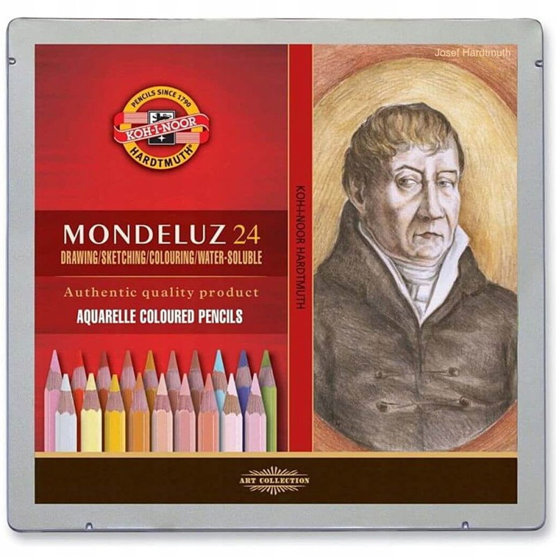 Zestaw kredek akwarelowych Koh-I-Noor Mondeluz Portrait Colours - 24 szt.