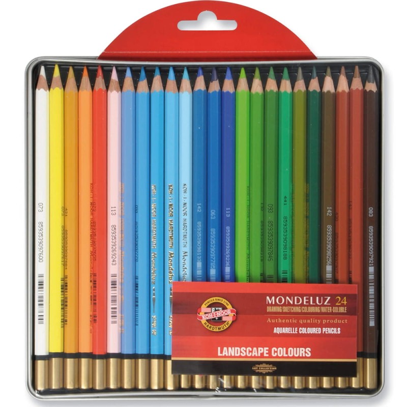 Zestaw kredek akwarelowych Koh-I-Noor Mondeluz Landscape  - 24 szt.