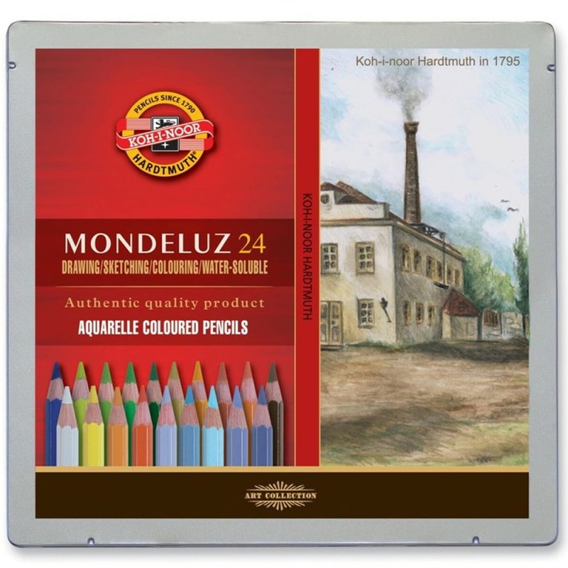 Zestaw kredek akwarelowych Koh-I-Noor Mondeluz Landscape  - 24 szt.