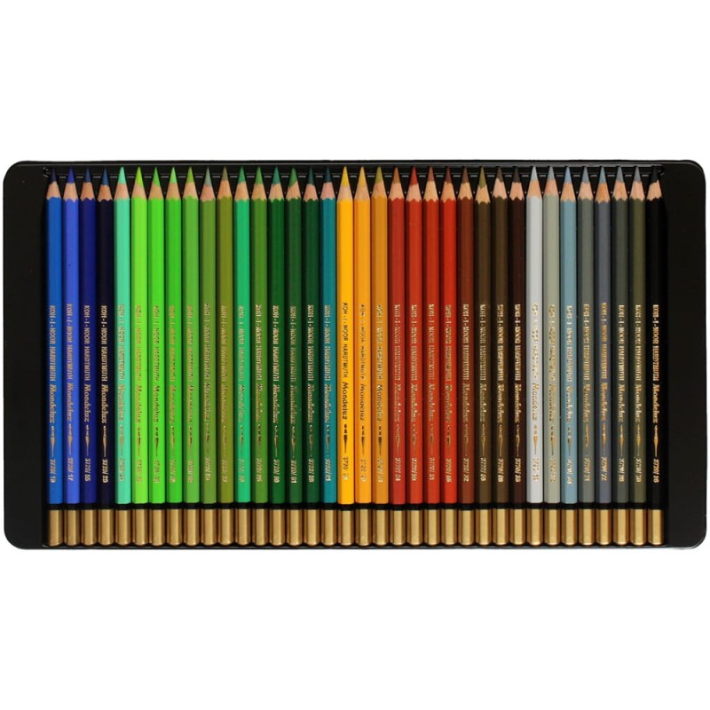 Zestaw kredek akwarelowych Koh-I-Noor Mondeluz - 72 szt., metalowa kasetka