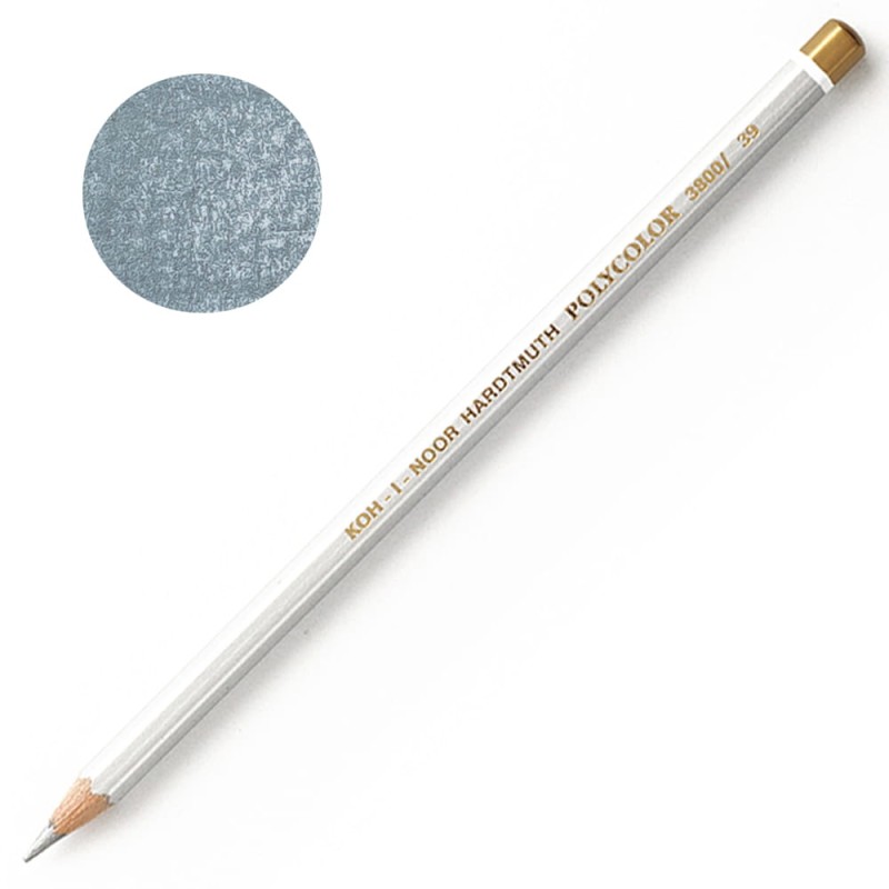 Kredka metaliczna Koh-I-Noor Polycolor - 39 Silver