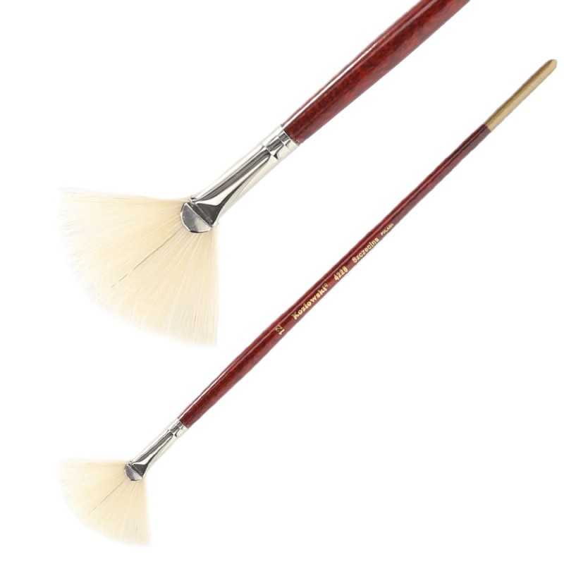 Pędzel Kozłowski szczecina seria 4228 - 12 - wachlarzowy