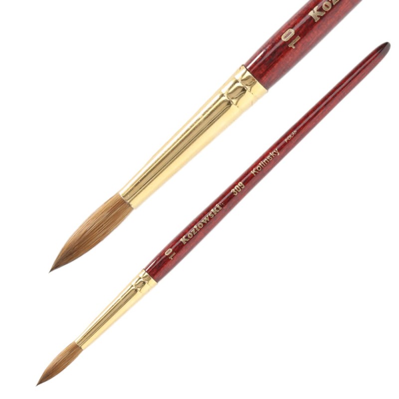 Pędzel Kozłowski Kolinsky seria 309 - 10 - okrągły