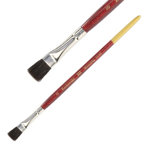 Pędzel Kozłowski wiewiórka seria 868 - 8 - płaski