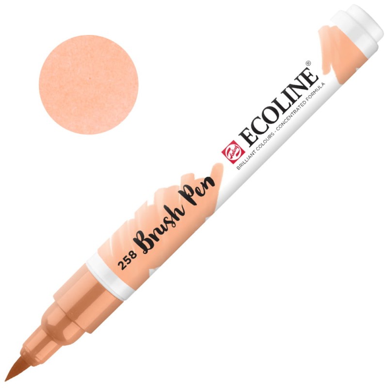 Marker Ecoline Brush Pen - 258 Apricot