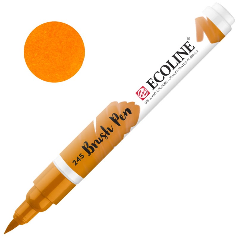 Marker Ecoline Brush Pen - 245 Saffron Yellow