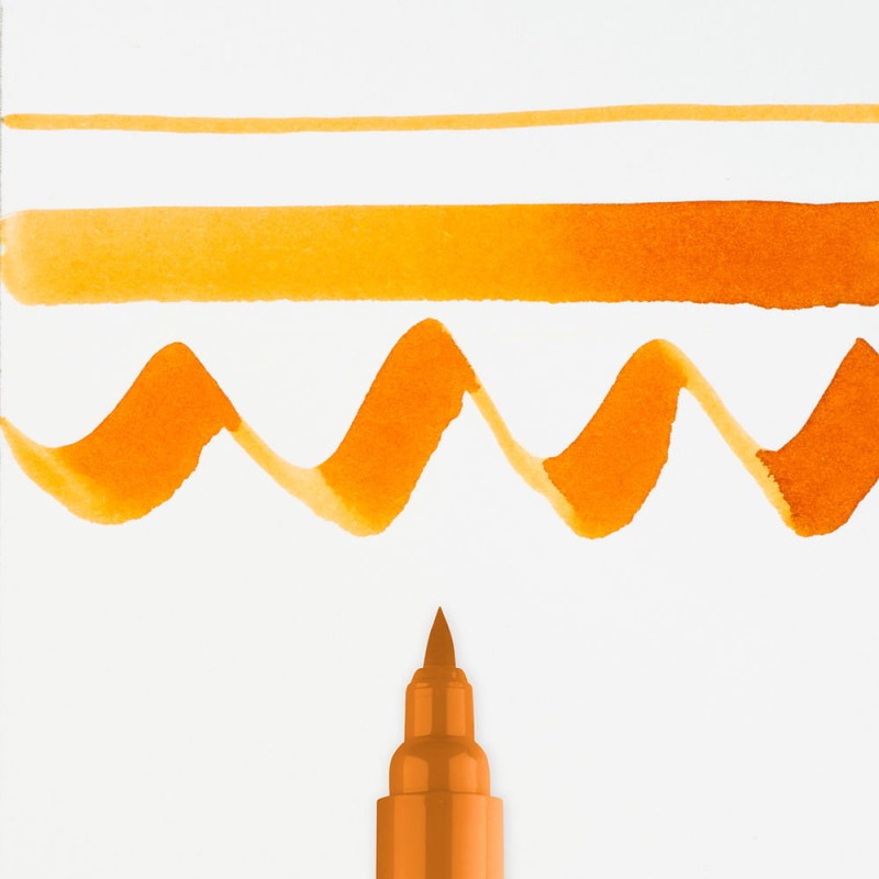 Marker Ecoline Brush Pen - 245 Saffron Yellow