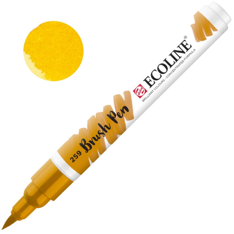 Marker Ecoline Brush Pen - 259 Sand Yellow