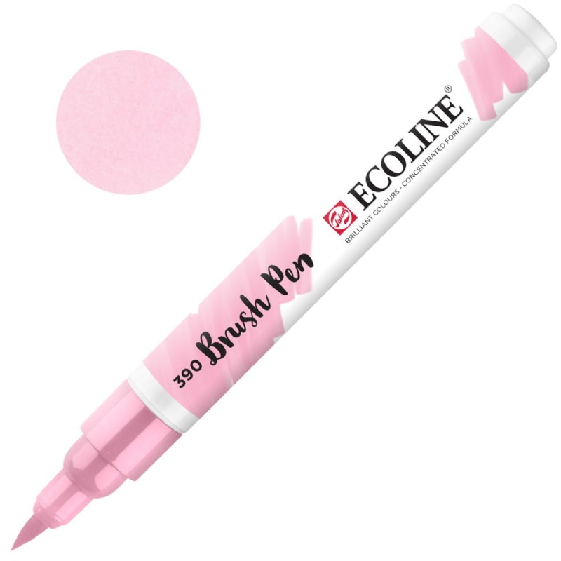 Marker Ecoline Brush Pen - 390 Pastel Rose