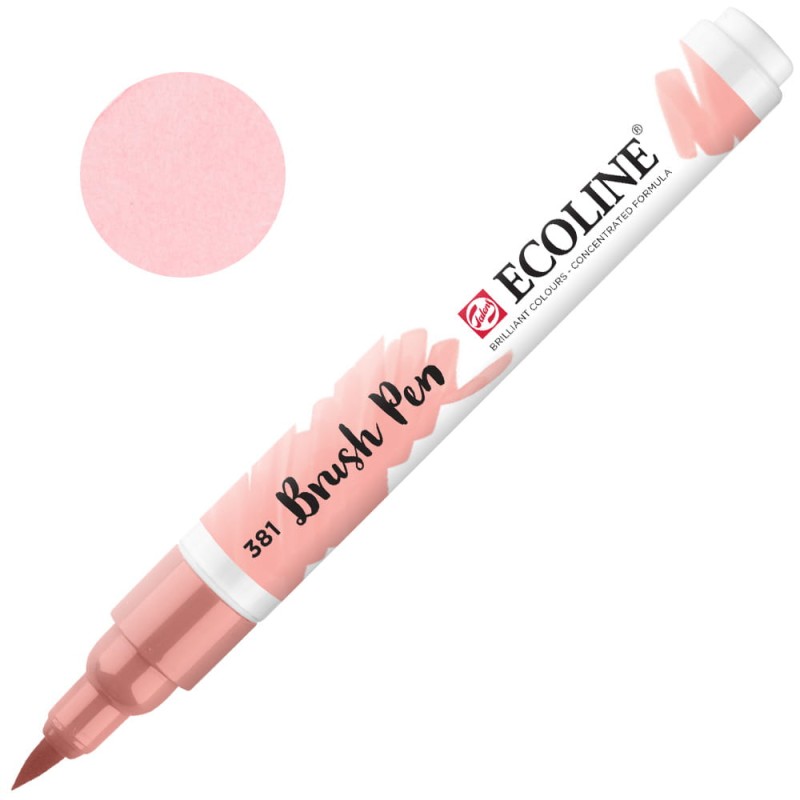 Marker Ecoline Brush Pen - 381 Pastel Red