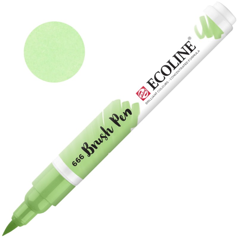 Marker Ecoline Brush Pen - 666 Pastel Green