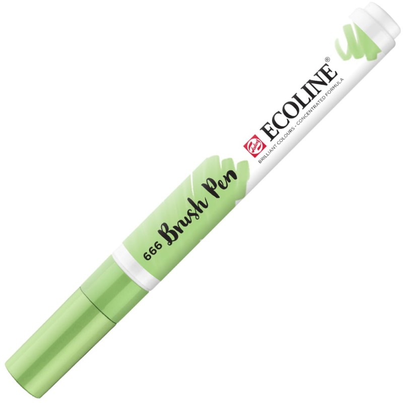 Marker Ecoline Brush Pen - 666 Pastel Green