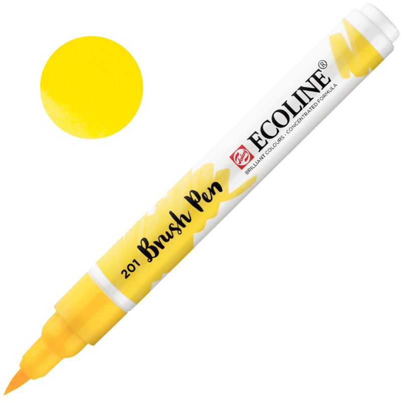 Marker Ecoline Brush Pen - 201 Light Yellow