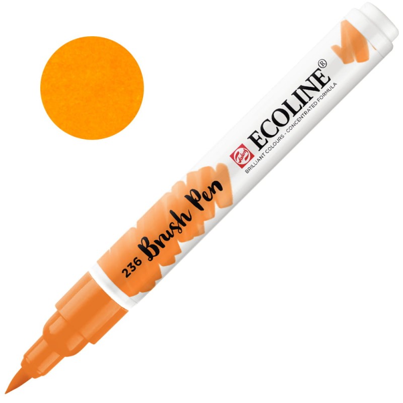 Marker Ecoline Brush Pen - 236 Light Orange