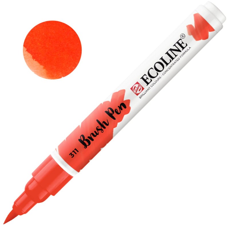 Marker Ecoline Brush Pen - 311 Vermilion