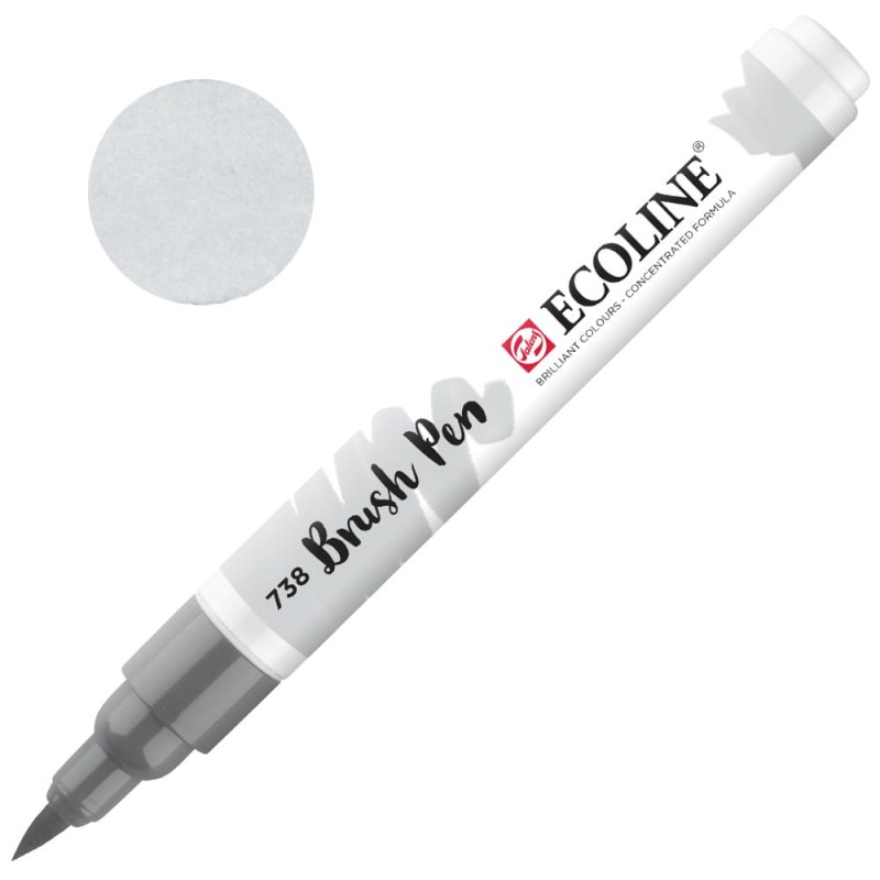 Marker Ecoline Brush Pen - 738 Cold Gray Light